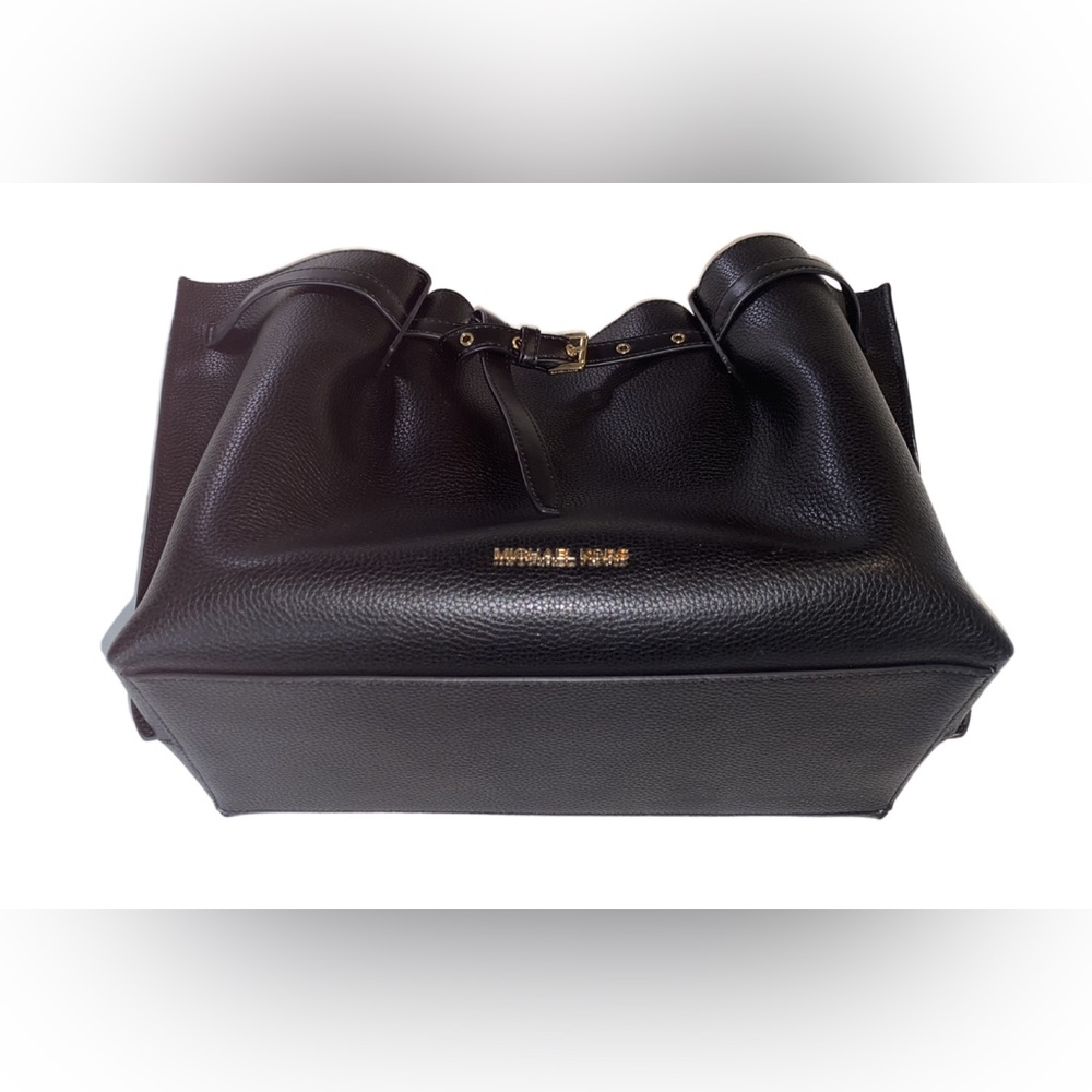 Michael Kors Black Vegan Leather Tote - Picture 10 of 15